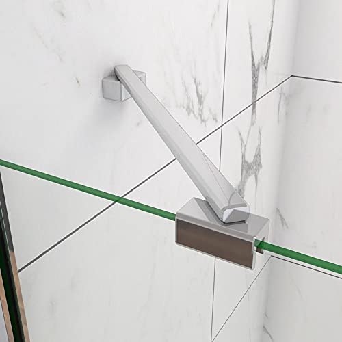 Cabina de ducha semicircular mamparas de baño 6mm cristal templado Curva Italiana 80x80cm