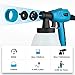 Tilswall Paint Sprayer, 800W HVLP 1100ML/Min Electric Spray Paint Gun with 2.5M Air Hose, 1300ML Detachable Container, 3 Nozzle Sizes & 3 Patterns, High Power Painter for Furniture, Cabinet, Fence