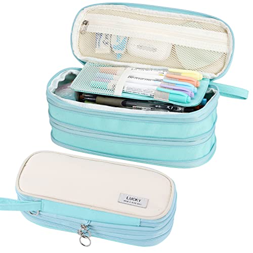 Big Pencil Case for Girls Kids Teens School Large Pencil Bag Organizer