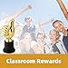 Goktvai 4pcs Golden Thumbs Up Trophy Awards, 13cm/5.12in Tall Engraving Plastic Winner Sculpture Trophy for Sports Games Classroom Competitions Football Rewards Gifts & Celebrations