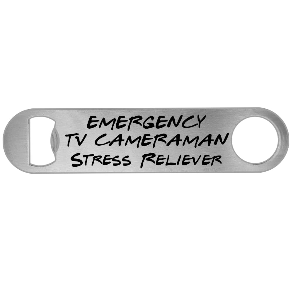 Emergency Tv Cameraman Stress Reliever Beer Bottle Opener Funny Gift