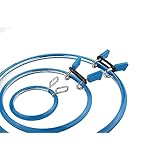 Nurge プレミアム品質 メタルスプリングテンション刺繍フープ クロスステッチフープ ダーニングフープ 刺繍テンションシェッド ブルー サイズミックス