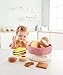 Hape Toddler Bread Basket |Soft Pretend Food Playset for Kids, Bread Toy Basket Includes Toast, Jam Cookie, Cake, Soda Biscuit and More