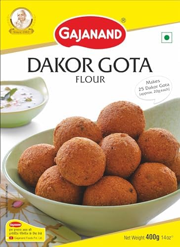 GAJANAND Instant Dakor Gota Mix Flour, 400 gm (Pack of 4), Ready to Cook Gota, Gujarati Snack Food, for Healthy & Tasty Snacks/Breakfast (B0DBF37JBW) Amazon Price History, Amazon Price Tracker