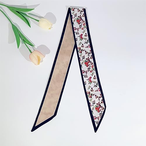 QTMY 5 Pack Purse Scarf for Bags Silk Head Scarf for Hair Handbag Women Scarfs Band Hair Neck Scarves Fashion Gifts,1263