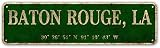 YOYUJU Baton Rouge, LA Sign, Vintage Metal Wall Art Decor, 4x16 Inch