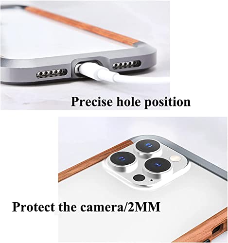 Coque iPhone 13 Pro Max antichoc en bois et métal, idéale pour vos aventures - 6