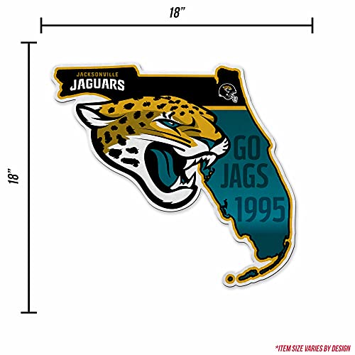 Image of Rico Industries NFL Football State Shape Shape Cut Pennant - Home and Living Room Decor - Soft Felt EZ to Hang