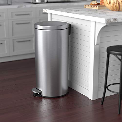 image for iTouchless SoftStep 8 Gallon Step Trash Can with Removable Inner Bucke