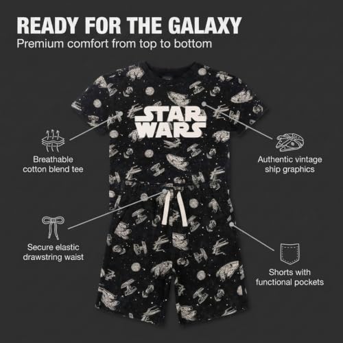 Image of STAR WARS Boys' 2-Piece T-Shirt and Shorts Set for Baby & Kids