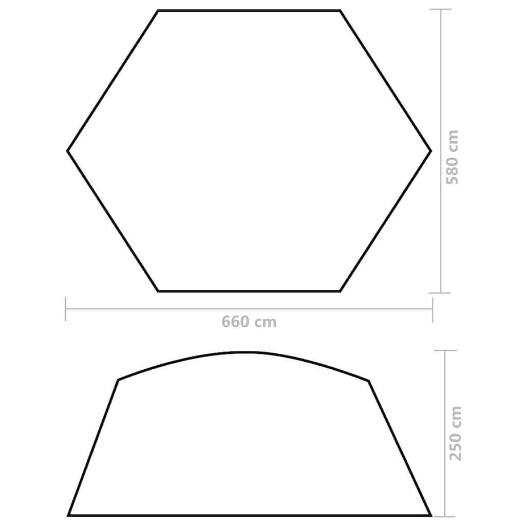 Tenda da piscina per piscine rotonde fino a 500 cm di diametro, tettoia con pareti laterali in rete, gazebo da giardino per piscine