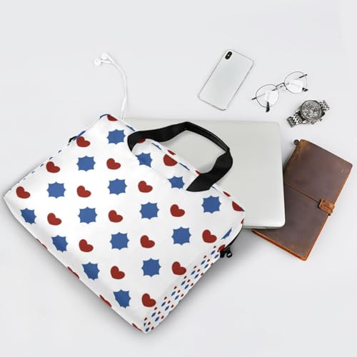 Funda para Laptop 15.6 pulgadas con Asa y Correa Roja y Azul miniatura 7