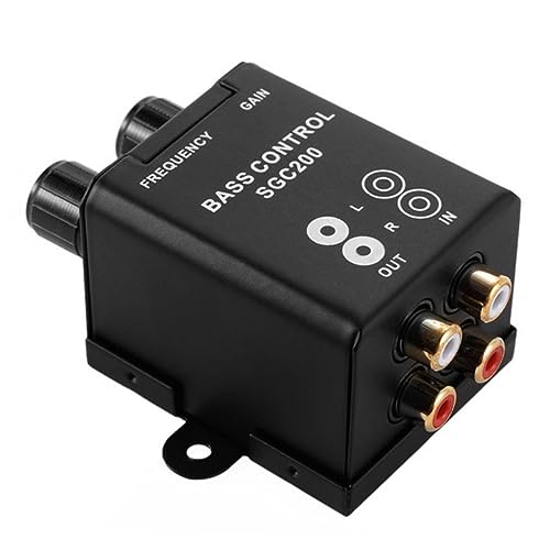 Controlador automóvil ganancia graves RCA para arreglar el mal audio del coche