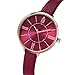 Imagen de KIMOMT Relojes de mujer correa de cuero relojes de cuarzo de lujo impermeable moda creativo reloj de pulsera para mujer niña mujer