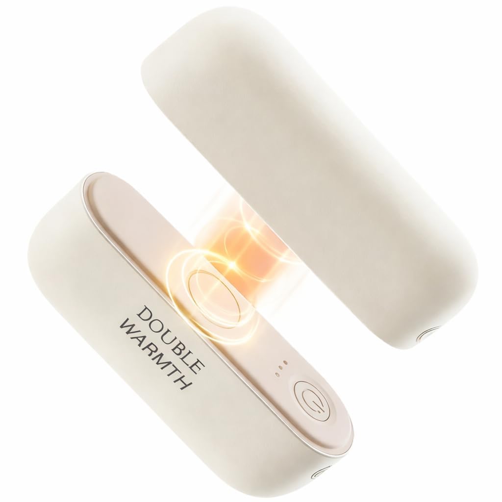 Rechargeable Hand Warmer Electric, 2-in-1 Split Magnetic Pocket Heater, 3 Heat Levels, USB-C Fast Charge, Up to 10H Warmth, Portable Winter Hand Warmer for Men Women