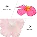 PRETYZOOM 10pcs Hibiscus Flowers Artificial Tropical Faux Flowers Pink Hibiscus Flower Vivid Flowers DIY Craft Tabletop Decoration Theme Hair Accessory
