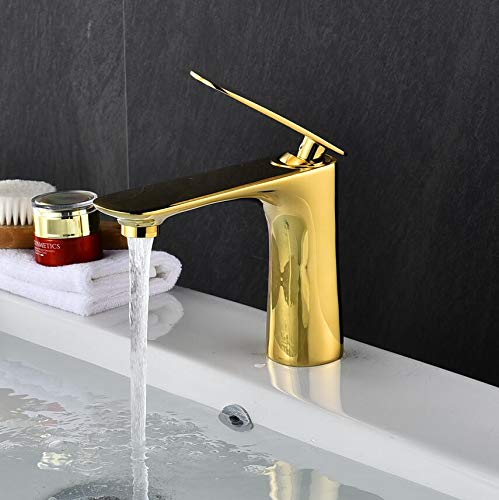 Mitigeur de lavabo orange JCAKES robinet salle de bain laiton - 4