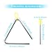3Pcs de Instrumento de Triángulo Musical, Instrumento de Percusión Infantil Triangulo Musical,...