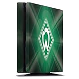 DeinDesign Skin kompatibel mit Sony Playstation 4 PS4 Slim Folie Sticker SV Werder Bremen Offizielles Lizenzprodukt Wappen