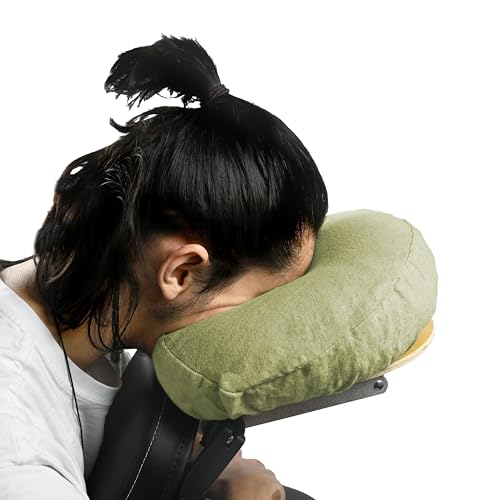 Body Linen Comfort Flannel Face Rest Covers for Massage Tables (Sage, 50 Pack) - Soft, Durable and Light 100% Cotton Flannel Face Cradle Covers - Thumbnail 2