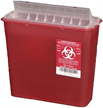 Sharps Container - 5 Quart - Model PLA 141020 - Each_AB