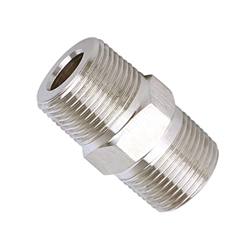 Image of Metalwork Stainless Steel 304 Forged Pipe Fitting Heavy Duty Hex Nipple 3 /4 inch NPT Male x 3 /4 inch NPT Male 2000psi (1 Pc)