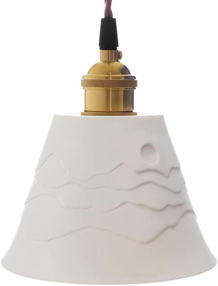 Lustre salon en céramique QTHWB, suspension minimaliste pour éclairer un espace sombre