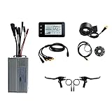 Diggtor Controlador sin escobillas de onda sinusoidal de 36 V, 48 V, 1000 W, 30 A, con pantalla GD01, pantalla de luz para bicicleta eléctrica