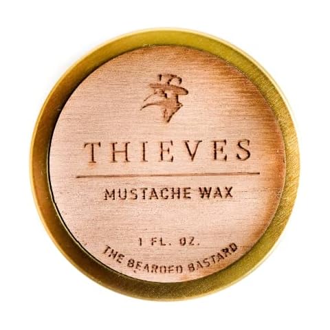 TBB Thieves Mustache Wax for Men | Tame & Style Your Mustache | Excellent Grooming, Excellnet Scent (1 Oz.) Cover