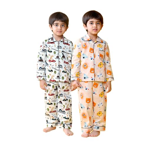 Image of Jam & Sugar Boys Cotton Printed Night Suit Set