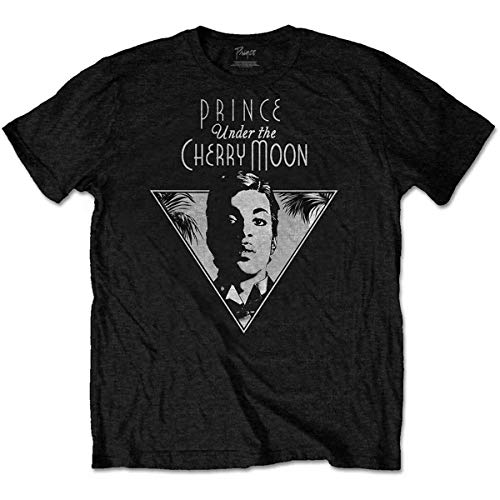 Image of Prince Men's Under The Cherry Moon Regular Fit Crew Neck Short Sleeve T - Shirt, Black (Black Black), XX-Large (Manufacturer Size:XX-Large)