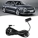 VGOL 1PC Mikrofon Deckenleuchte Dachmodul Anschlussstecker Kompatibel mit VW Kompatibel mit Seat Kompatibel mit Skoda 3M Schwarz