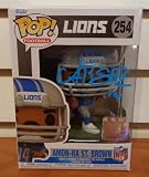Amon-Ra St. Brown Autographed Detroit Lions Funko Pop - Autographed NFL Figurines