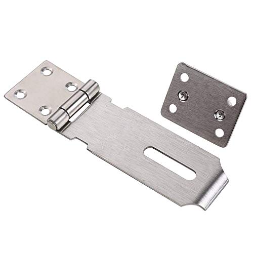Image of SUS 304 Stainless Steel Padlock Hasp Door Clasp Gate Lock Latch 4 Inch (2 Pack)