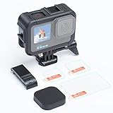 【 Displayschutz aus gehärtetem Glas 】 Perfekter Schutz für Ihre GoPro 10/9 Kameralinse und Bildschirm, es gibt sogar ein Backup