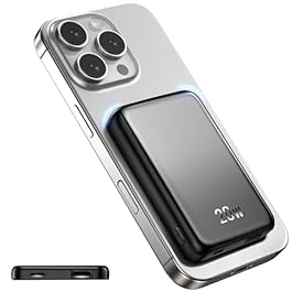 for Magsafe Battery Pack, 10000mAh Magnetic Portable Charger with USB C Cable 20W PD Fast Charging, Slim & Lightweight Wireless Power Bank for iPhone 16/15/14/13/12 Series