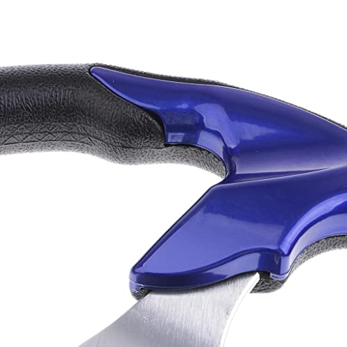 Homyl Replacement 320Mm Battle Style Aluminum Marine Sport Pontoon Boat Steering Wheel & Soft Foam Grip Blue #TOP2