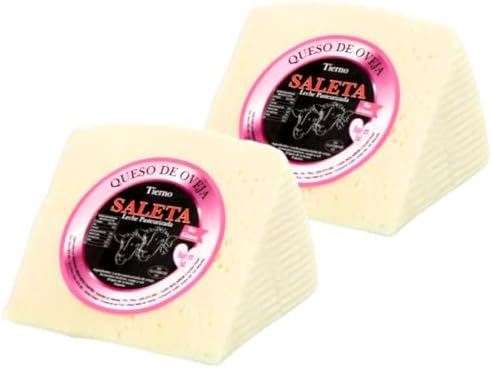 SALETA® Caja de Queso Gourmet | Surtido de 2 Cuñas de Queso Artes...
