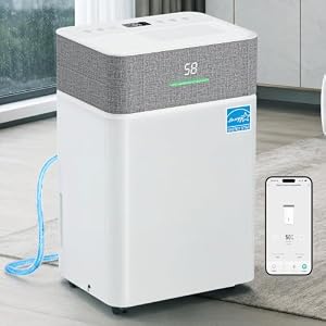 Tehanld 50 Pint Dehumidifier for Basement, Energy Star Dehumidifiers