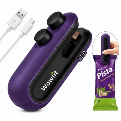 Image of Wowfit Mini Sealing Machine for Food Packets, Packet Sealer Machine, Packing Machine Sealing - Portable Plastic Sealing Machine Heat Sealer for Home, Vacuum Sealer for Plastic Bags (Medium)