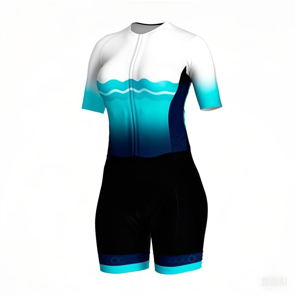 Tuta intera da donna Bodyusuit estiva a maniche corte per ciclismo all'aperto abbigliamento XS-3XL