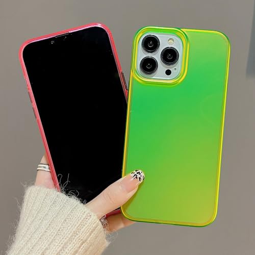 Étui laser aurora iPhone 14 couleur fluorescente mate - 6
