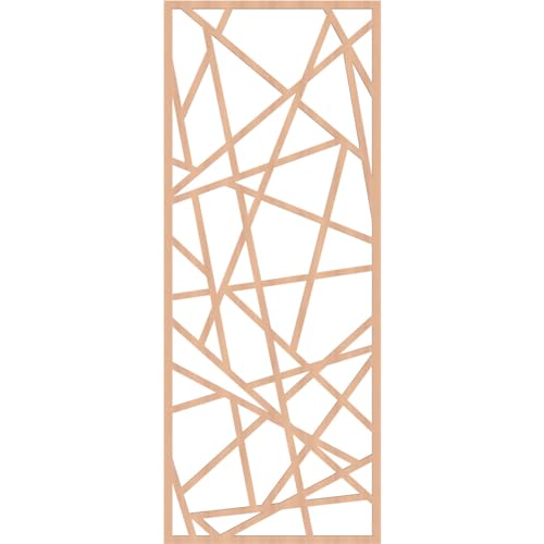 Image of Conway Decorative Pierced Fretwork Wood Wall Panels, 29 3 /8 inchW x 74 3 /8 inchH x 3 /8 inchT, Alder