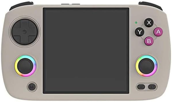 RG CubeXX Retro Handheld Game Console 3.95 Inch IPS Screen 64 Bit Linux System with RGB Joystick -Support 32GB Grey