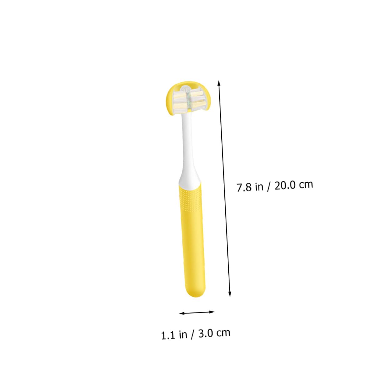 Zerodeko Spazzolino da Denti Manuale Lati per Adulti Pp Igiene Orale Spazzola per Pulizia Cura dei Denti Manico Curvo Design Avvolgente