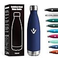 Borraccia Termica 750ml, Riutilizzabile, Doppia Parete Isolata, Bottiglia Acqua in Acciaio Inox, a Prova di Perdite, senza BPA, Bottiglia Termica per Adulti, Scuola, Ufficio, Viaggi, Sport, Yoga