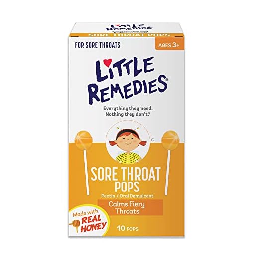 Little Remedies Sore Throat Pops, Made With Real Honey, 10 Count