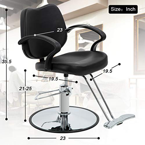 Hair Salon Chair Styling Heavy Duty Hydraulic Pump Barber Chair Beauty Shampoo Barbering Chair For Hair Stylist Women Man #TOP2