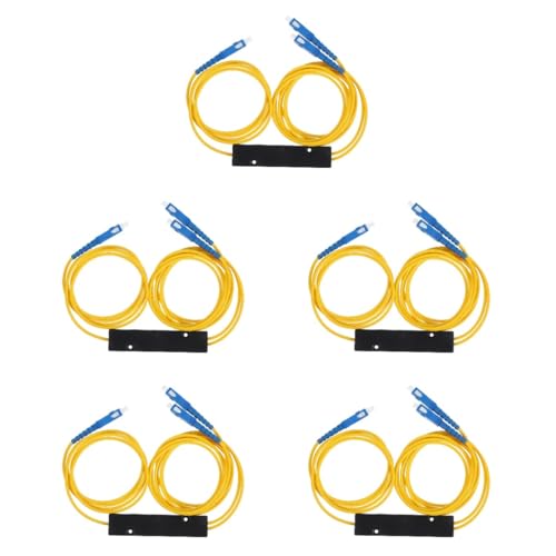 Divisor óptico fusionado SHINEOFI de 5 piezas con conectores de alta durabilidad para redes
