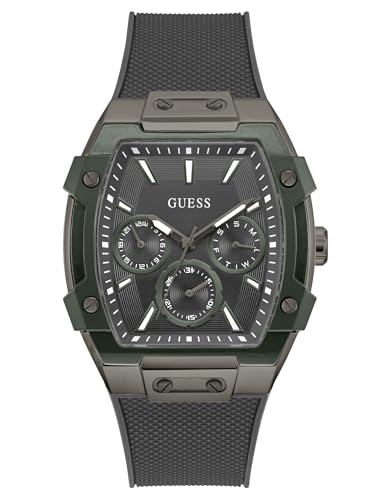 Montre Guess Phoenix GW0956G3 bracelet silicone gris montre homme acier